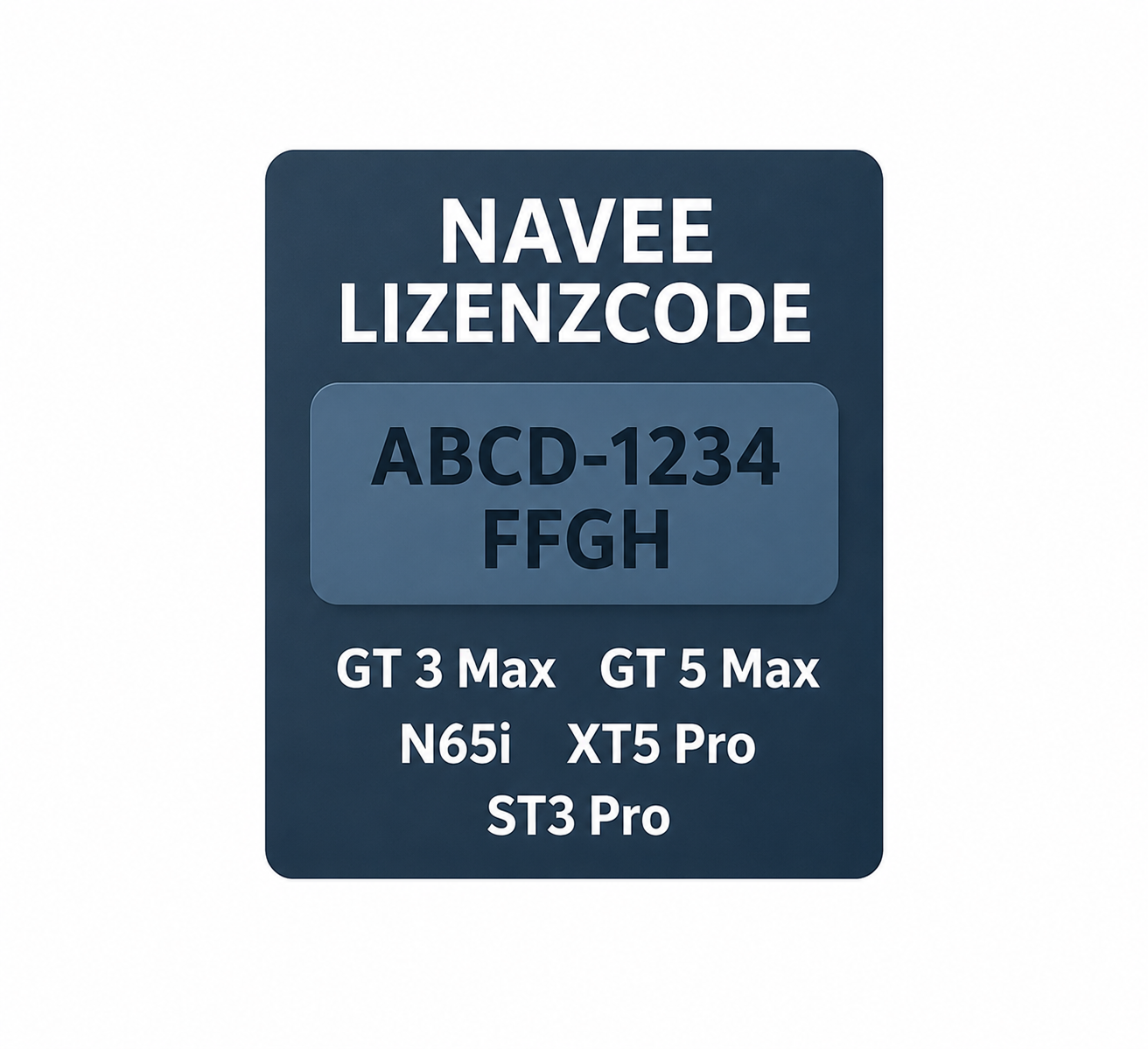NAVEE Tuning Lizenzcode |ST3 PRO, GT3 Max, GT5 Max, N65i, XT5 Pro